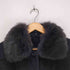 bluefox fur フォックスファーアンゴラ&ウールステンカラーコート レディース 9AR