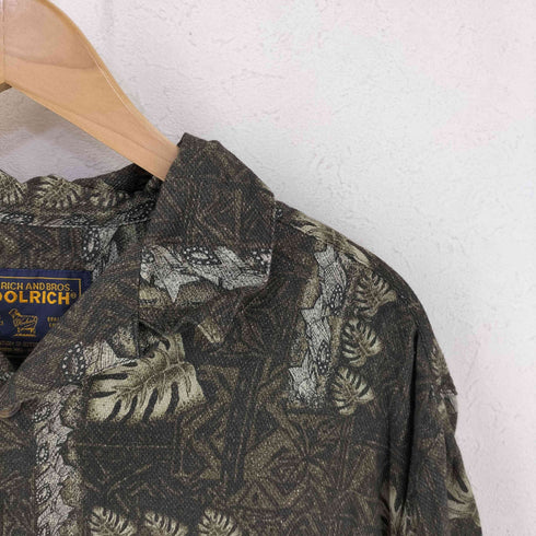ウールリッチ WOOLRICH 90~00S オープンカラーボックスシャツ メンズ