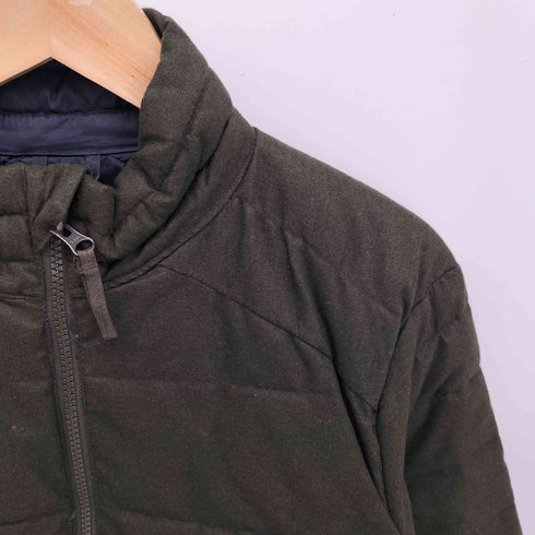 ギャップ Gap ヘリンボーン ツイル プリマロフト 中綿 ジップアップ ブルゾン PRIMALOFT メンズ import:XS