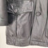 Jean Gabriel real leather 本革 EXTRA COMFORT FIT イタリア製 フード 着脱可 裏地ストライプ 本革 レザー カーコート メンズ EUR:48
