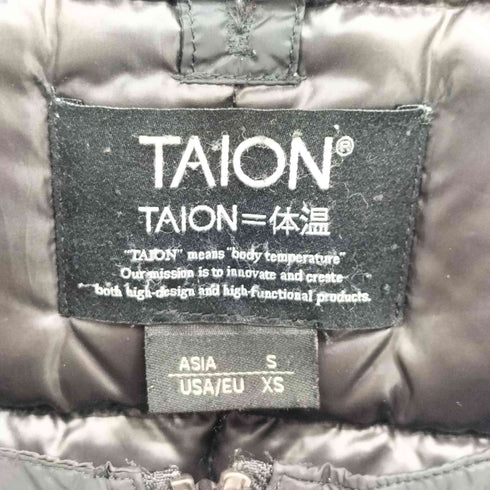 タイオン TAION クルーネック ダブルジップ インナーダウン メンズ JPN:S