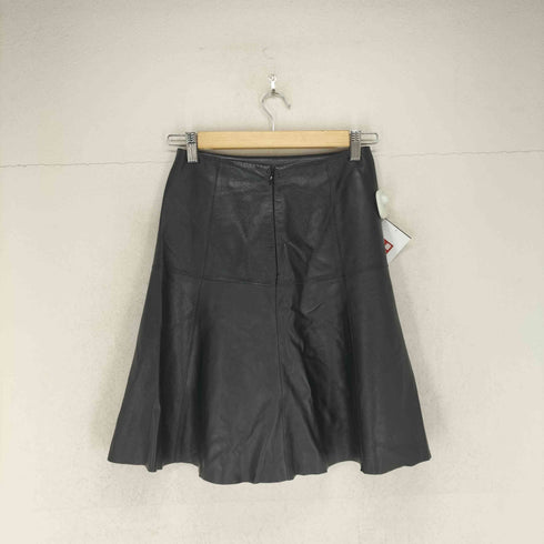 lamb leather ラムレザーフレアスカート レディース 26