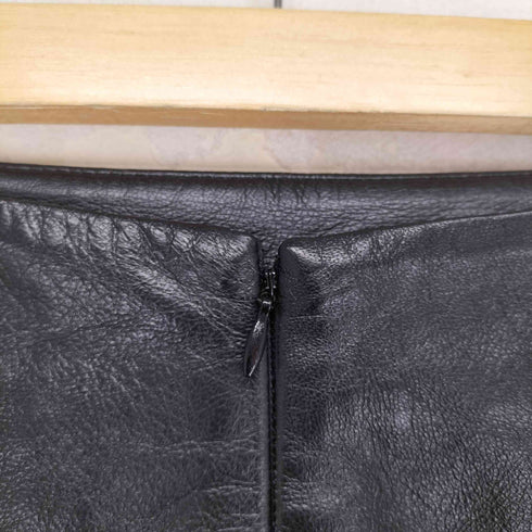 lamb leather ラムレザーフレアスカート レディース 26