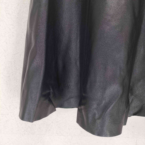 lamb leather ラムレザーフレアスカート レディース 26