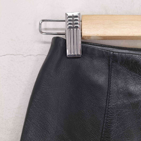 lamb leather ラムレザーフレアスカート レディース 26