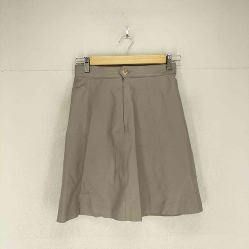 lamb leather ラムレザーフレアスカート レディース S