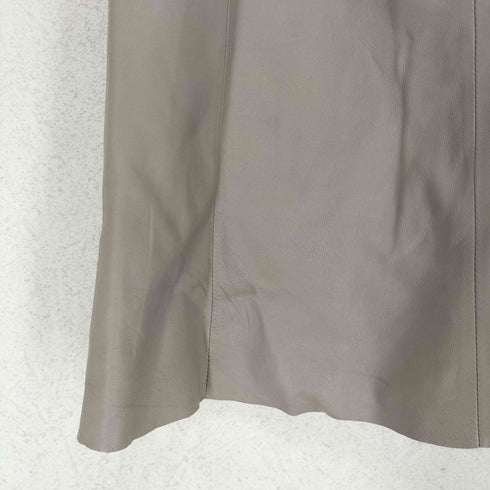 lamb leather ラムレザーフレアスカート レディース S
