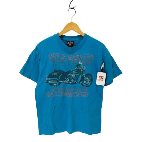 ハーレーダビッドソン HARLEY-DAVIDSON バイクプリント クルーネックTシャツ メンズ import:L