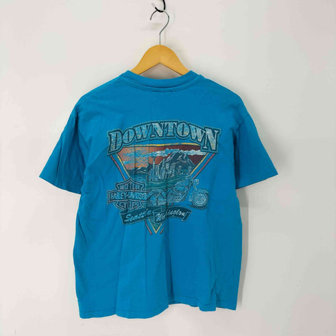 ハーレーダビッドソン HARLEY-DAVIDSON バイクプリント クルーネックTシャツ メンズ import:L