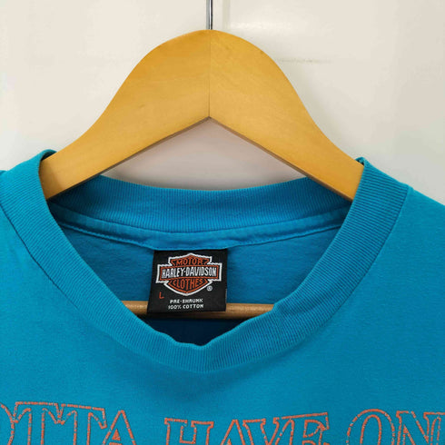 ハーレーダビッドソン HARLEY-DAVIDSON バイクプリント クルーネックTシャツ メンズ import:L