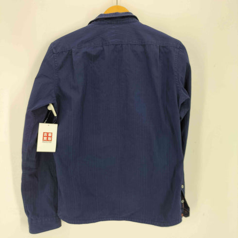 ニコルクラブフォーメン NICOLE CLUB FOR MEN コットンポリストライプオープンカラーシャツ メンズ JPN:46