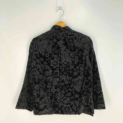 トリココムデギャルソン tricot COMME des GARCONS 01AW ベルベッド ベロア チャイナシャツ レディース JPN:M