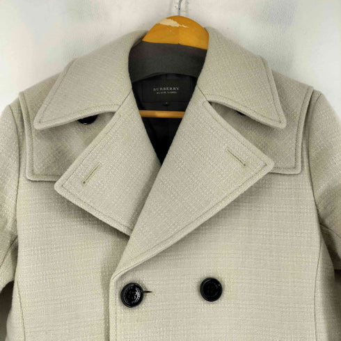 バーバリーブラックレーベル BURBERRY BLACK LABEL ウールピーコート メンズ import:S