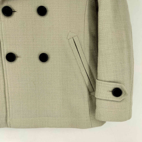 バーバリーブラックレーベル BURBERRY BLACK LABEL ウールピーコート メンズ import:S