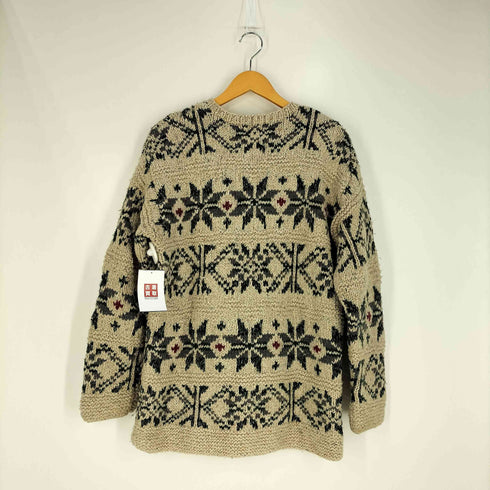HANDKNIT シルク ウール ノルディック ネップ ニット メンズ import:M