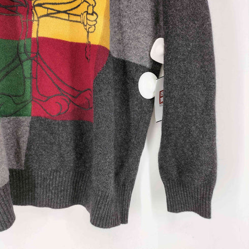 アイスバーグ ICEBERG 90-00S マルチカラーフロント刺繍デザインクルーネックセーター メンズ