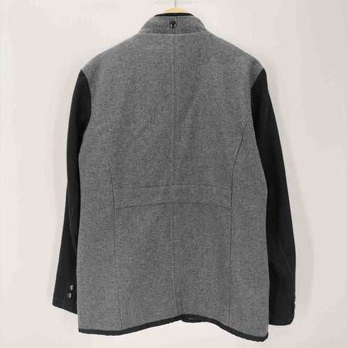 ヒューゴボス HUGO BOSS MADE IN INGLAND 英国製 裏地 マドラスチェック スタンドカラー ウール ジャケット メンズ import:L