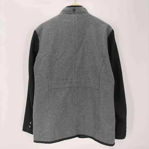 ヒューゴボス HUGO BOSS MADE IN INGLAND 英国製 裏地 マドラスチェック スタンドカラー ウール ジャケット メンズ import:L