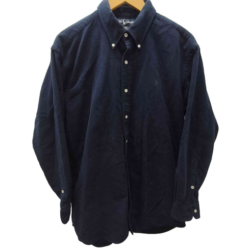 ポロラルフローレン POLO RALPH LAUREN 90S BLAIRE L/S ボタンダウン パイル地 フリース シャツ メンズ import:L