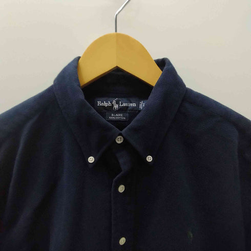 ポロラルフローレン POLO RALPH LAUREN 90S BLAIRE L/S ボタンダウン パイル地 フリース シャツ メンズ import:L