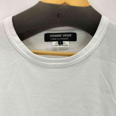 コムデギャルソンオムドゥ COMME des GARCONS HOMME DEUX 25SS 綿天竺 背ロゴプリント Tシャツ メンズ JPN:S