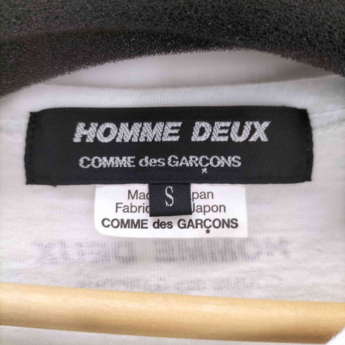 コムデギャルソンオムドゥ COMME des GARCONS HOMME DEUX 25SS 綿天竺 背ロゴプリント Tシャツ メンズ JPN:S