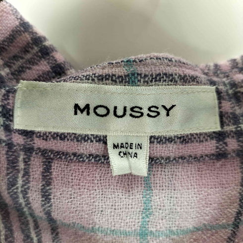 マウジー moussy DOUBLE FRONT TARTAN シャツ レディース FREE