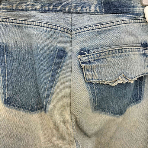 セブンバイセブン SEVEN BY SEVEN REWORK DENIM TROUSERS ボタンフライ デニムパンツ メンズ S