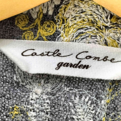 コットンハウスアヤ Cotton House Aya Castle Combe Garden 花の音楽会 ウール 花柄刺繍 ジャケット&スカート セットアップ レディース M