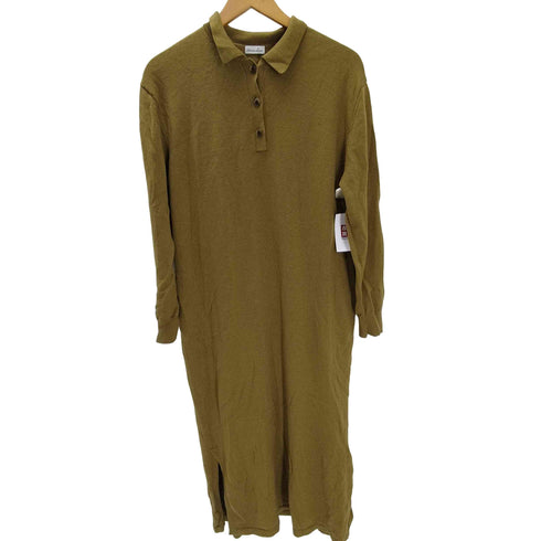 スティーブンアラン Steven Alan ウール ロング ニットポロ ワンピース WOOL POLO SHIRT MOTIF DRESS レディース
