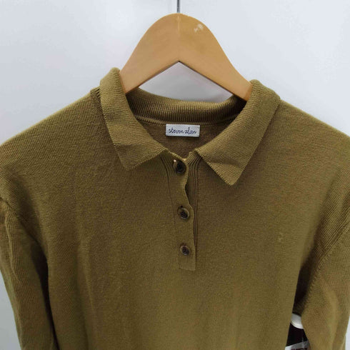 スティーブンアラン Steven Alan ウール ロング ニットポロ ワンピース WOOL POLO SHIRT MOTIF DRESS レディース