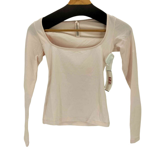 SKIMS スクエアネックL/Sカットソー レディース import:XS