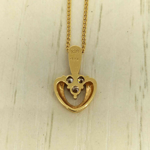 K18刻印 チャーム ゴールド ネックレス 約2g レディース