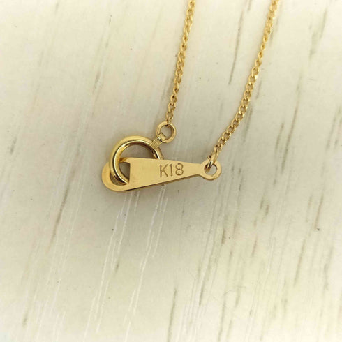K18刻印 チャーム ゴールド ネックレス 約2g レディース