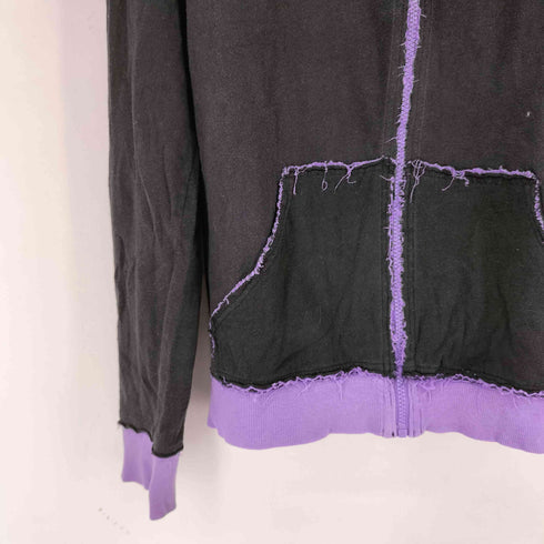 ディーゼル DIESEL ダメージ加工ジップアップパーカー メンズ import:L