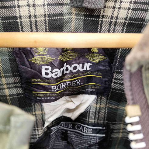 バブアー Barbour 90s イングランド製 BORDER ボーダー オイルドジャケットオリーブ メンズ
