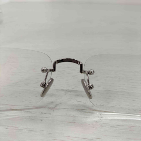 リムレス眼鏡 レディース