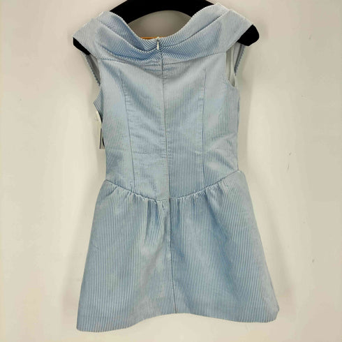 SHUSHU/TONG Blue Embellished Pleated Minidress レディース UK:6