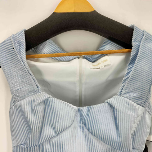 SHUSHU/TONG Blue Embellished Pleated Minidress レディース UK:6