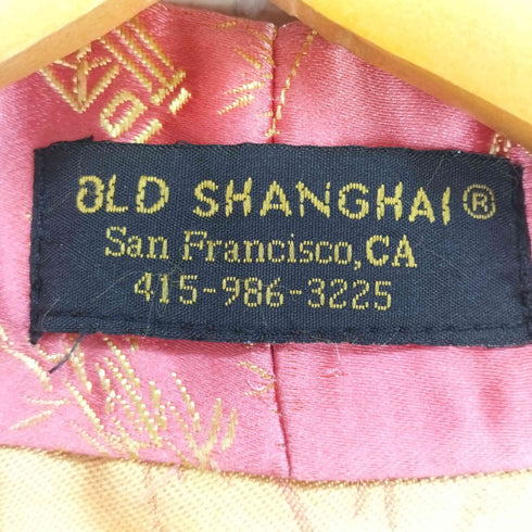 OLD SHANGHAI 刺繍デザイン羽織りジャケット メンズ