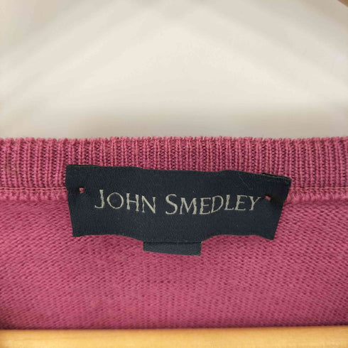 ジョンスメドレー JOHN SMEDLEY Vネック メリノウールクルーネックニット メンズ S