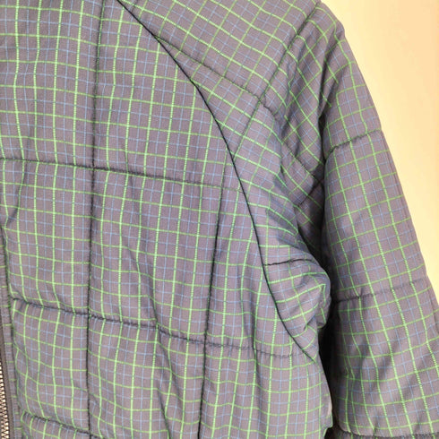 コロンビアスポーツウェア Columbia Sportswear キュンブーグレイシャージャ ドローコード グラフチェック ジップアップ 中綿 パテッド ジャケット テック メンズ JPN:XS