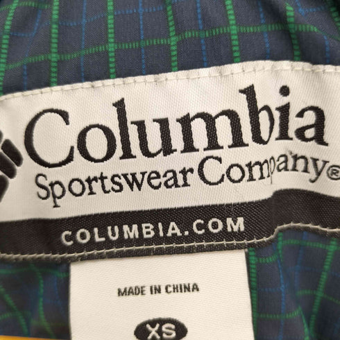 コロンビアスポーツウェア Columbia Sportswear キュンブーグレイシャージャ ドローコード グラフチェック ジップアップ 中綿 パテッド ジャケット テック メンズ JPN:XS
