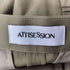 ATTISESSION ベルト 2タック ストレート パンツ レディース JPN:36