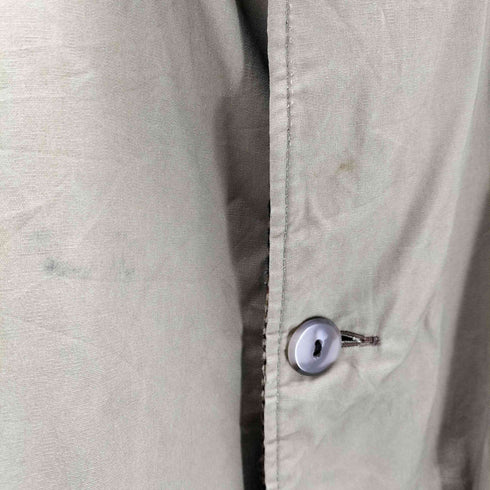 千鳥格子 ハウンドトゥース チェック ウール コットン リバーシブル バルマカーン ステンカラー コート メンズ