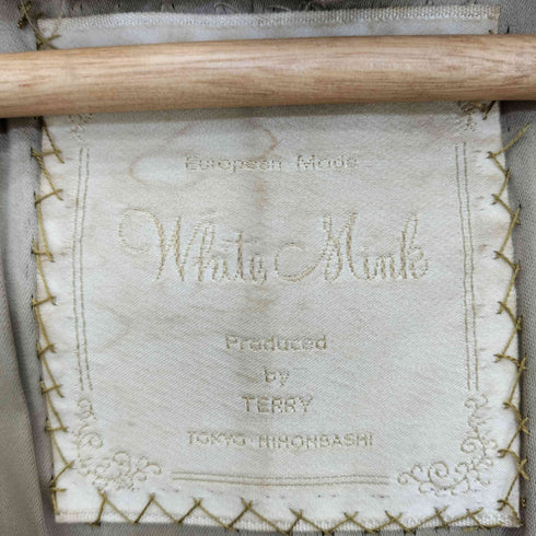 WHITE MINK レオパード柄 ミンクファー ジャケット レディース