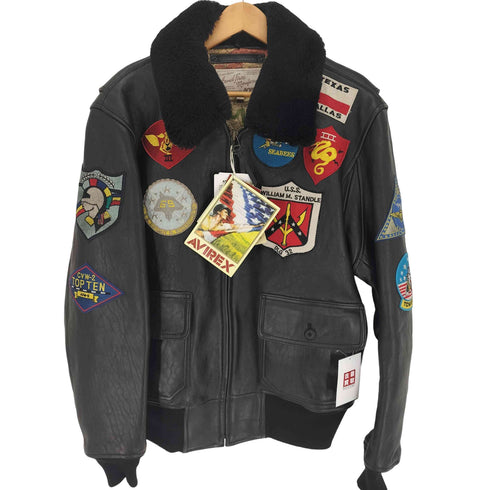 アヴィレックス AVIREX G-1 TOPGUN MODEL トップガンモデル レザー ジャケット フライトジャケット メンズ import:XL