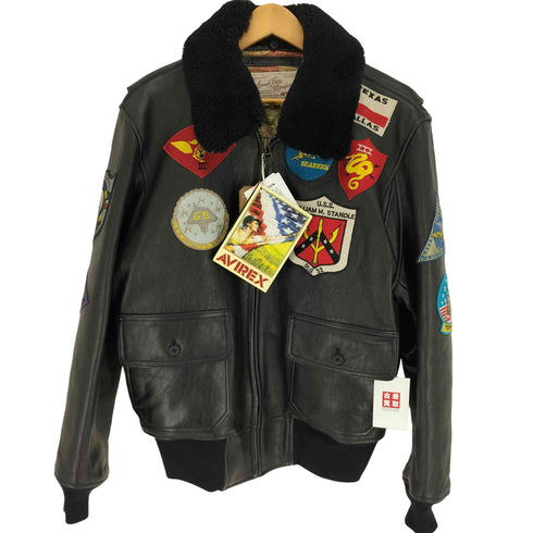 アヴィレックス AVIREX G-1 TOPGUN MODEL トップガンモデル レザー ジャケット フライトジャケット メンズ import:XL