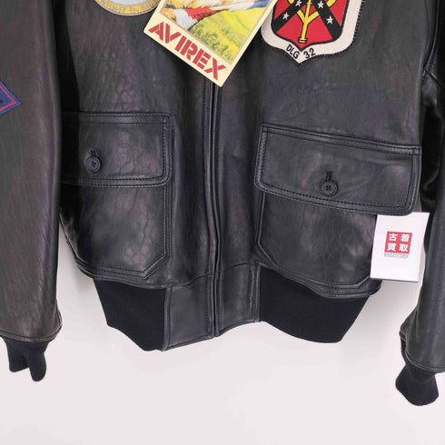 アヴィレックス AVIREX G-1 TOPGUN MODEL トップガンモデル レザー ジャケット フライトジャケット メンズ import:XL
