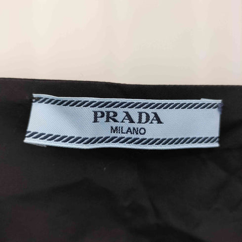 プラダ PRADA イタリア製 コットン ギャザーショルダーシャツジャケット レディース 38S